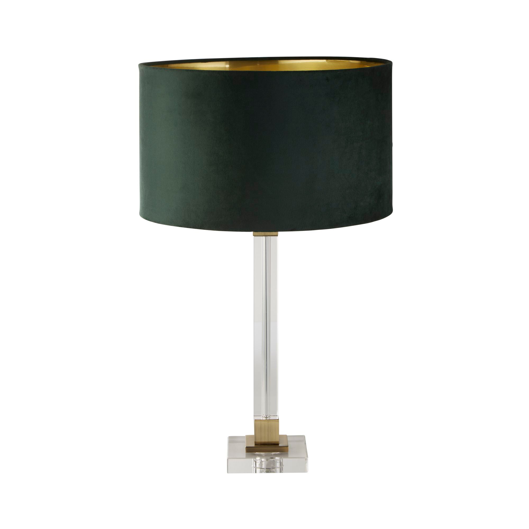 Scalla Green Crystal Table Lamp