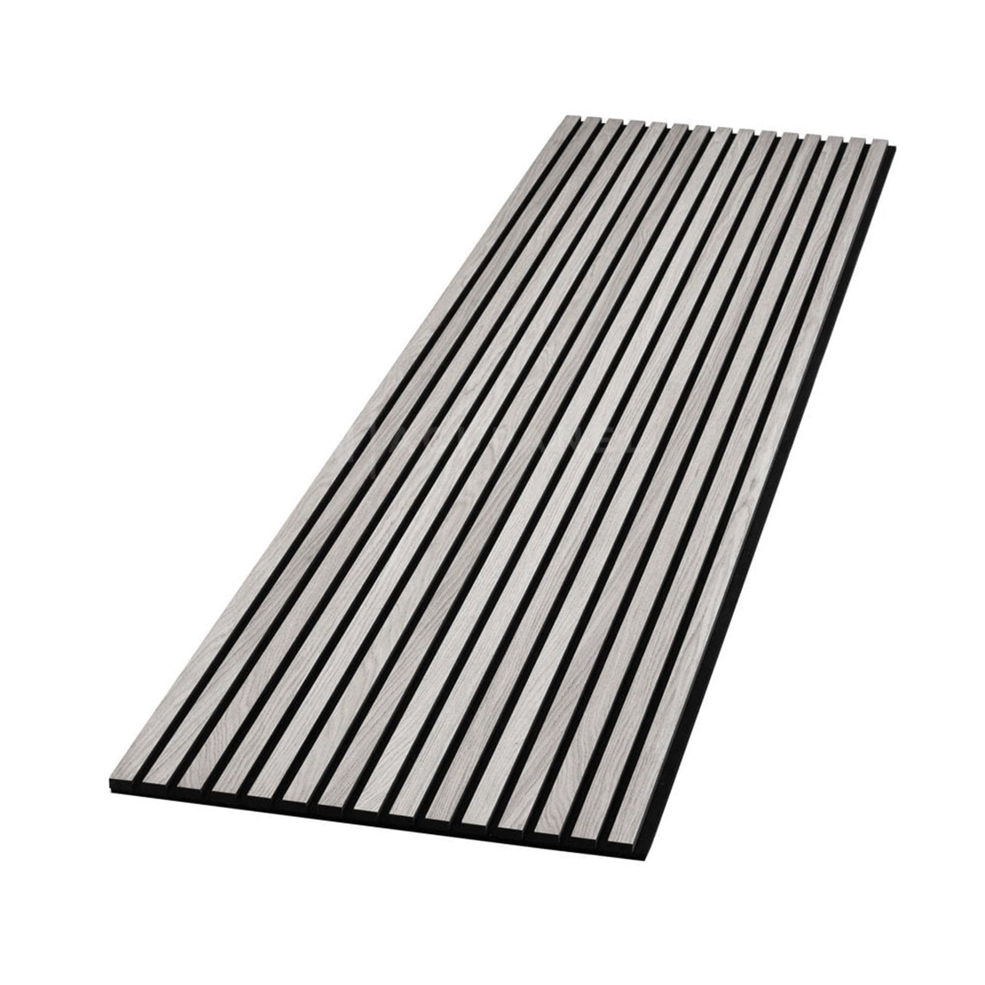 Decorative Acoustic Slat Wall Panel - Light Grey