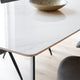 160cm Dining Table White Gloss Sintered Stone