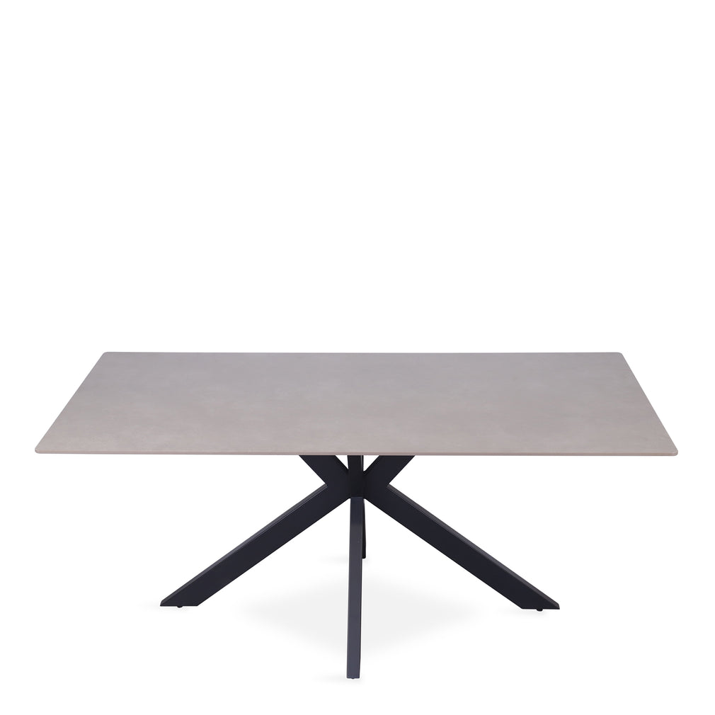 180cm Dining Table Matt Grey Sintered Stone