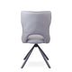 180cm Dining Table Matt Grey Sintered Stone & 6 Dining Chairs In Dark Grey PU