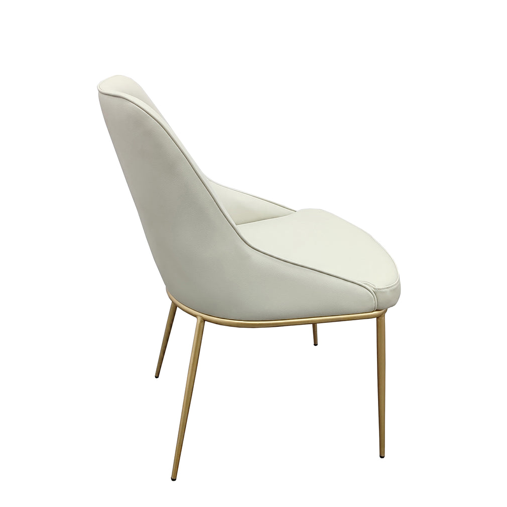 Regal - Dining Chair In PU White