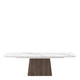 180cm Extending Dining Table With White Ceramic Top