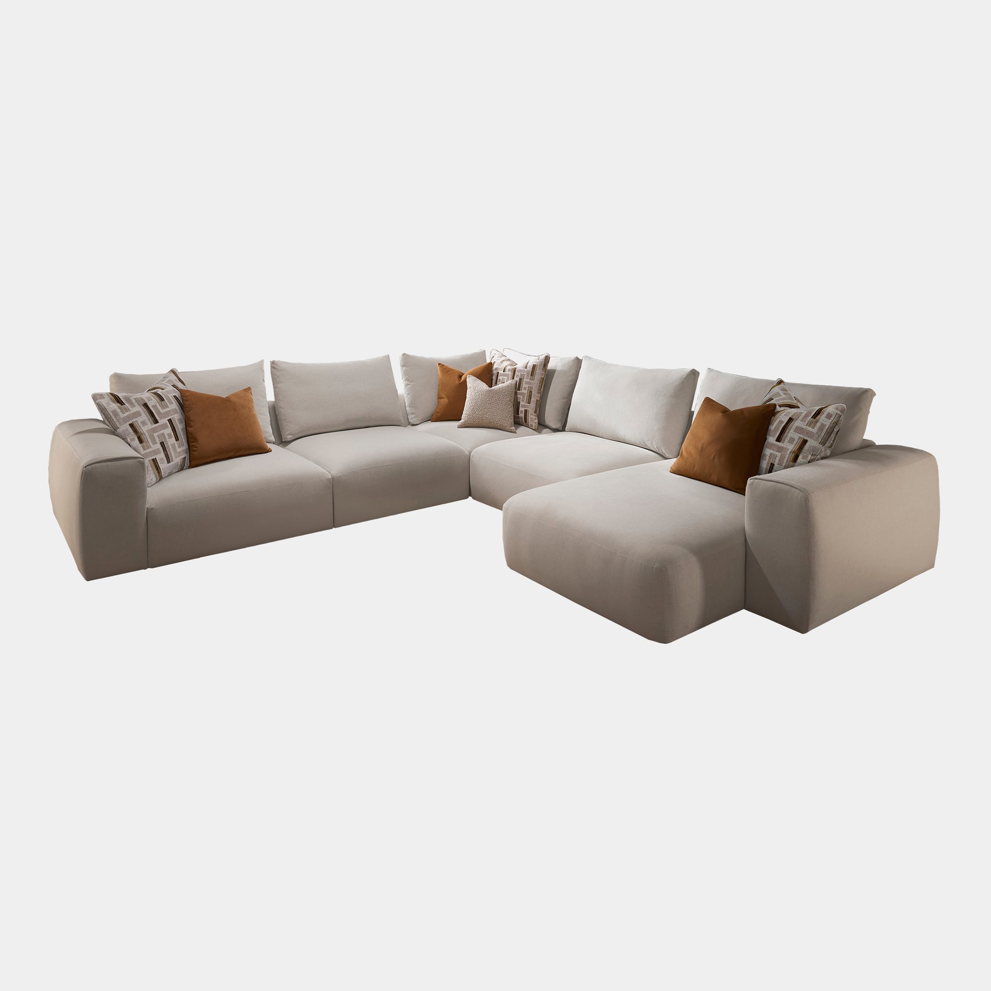 Large Corner Group With RHF Chaise In Fabric Grade D
