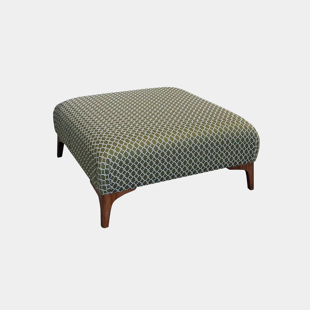 Mason - Designer Footstool In Fabric