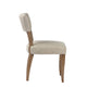 Carter - Dining Chair In Grey Leather With Oak leg