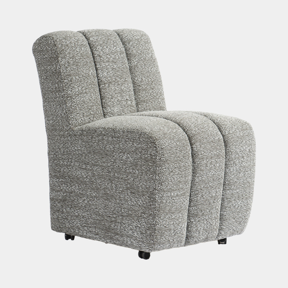 Jefferson - Dining Chair In Grey Boucle Fabric