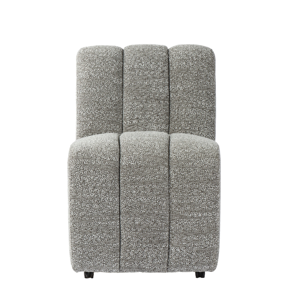 Jefferson - Dining Chair In Grey Boucle Fabric