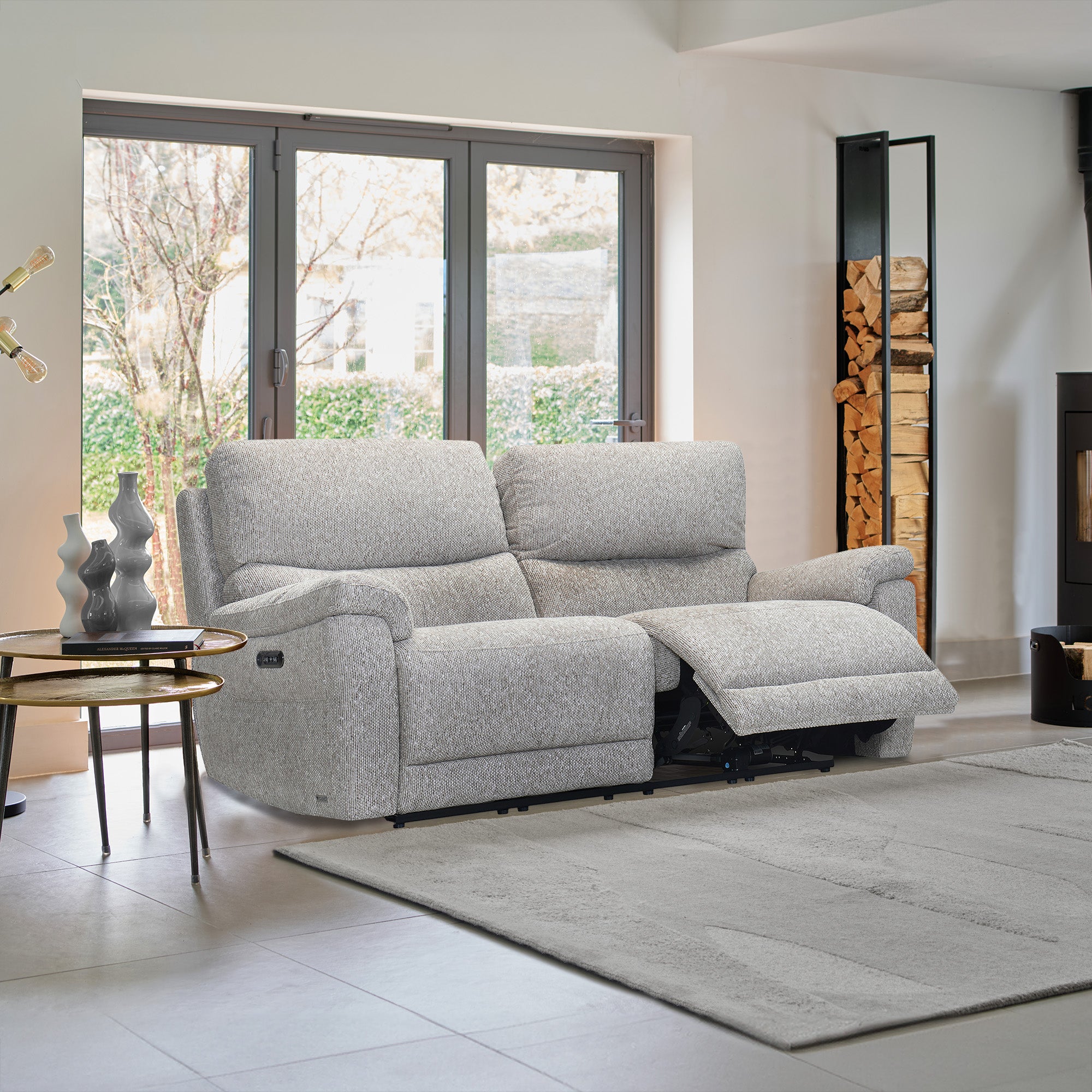 Aston - 2 Seat Power Recliner Sofa In Fabric