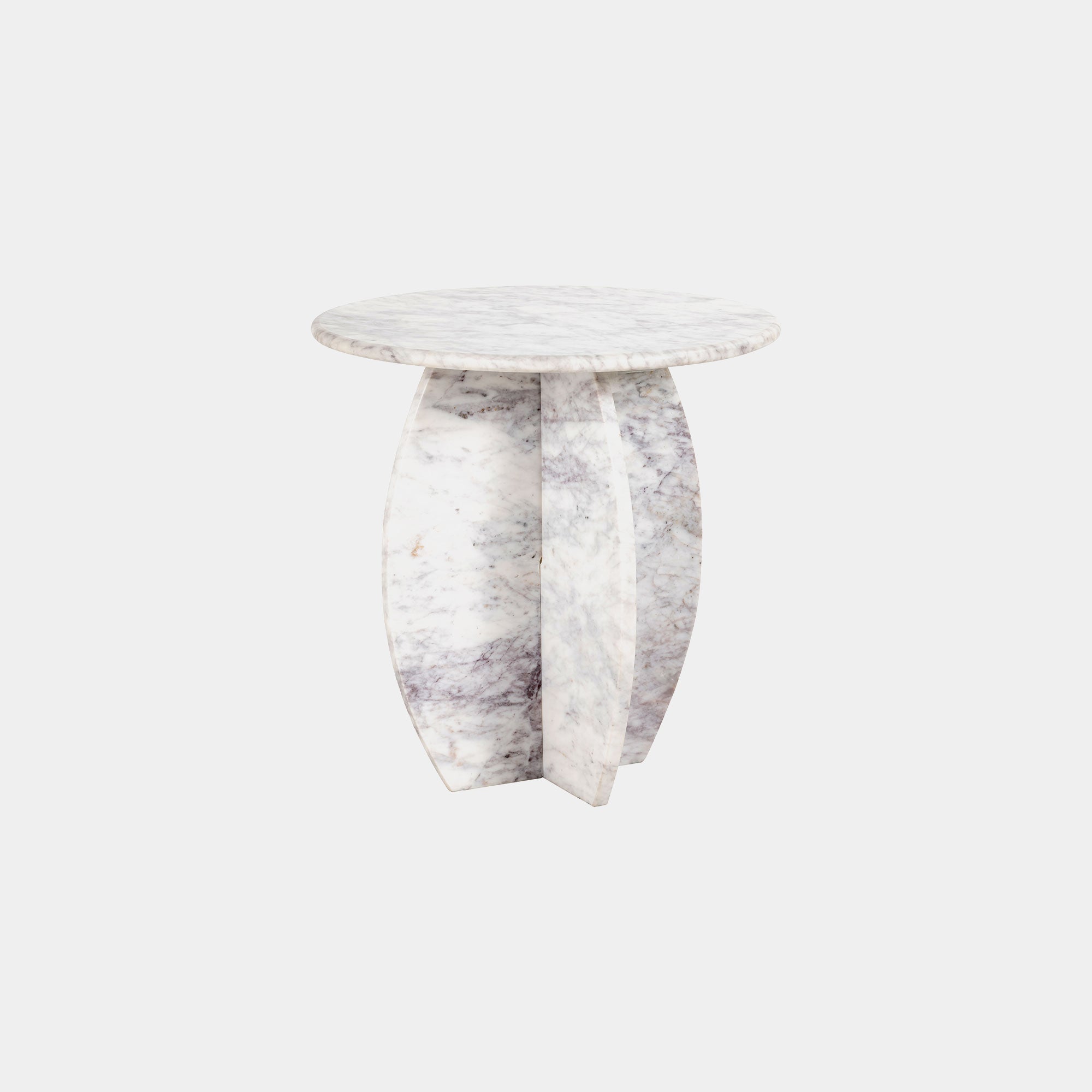 Watson - 50cm Side Table In Marble Finish