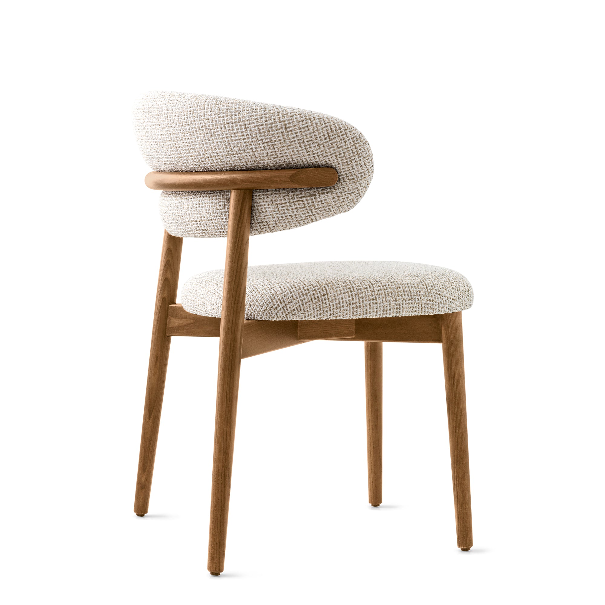 Calligaris Oleandro - Dining Chair In Boucle SLV Hemp