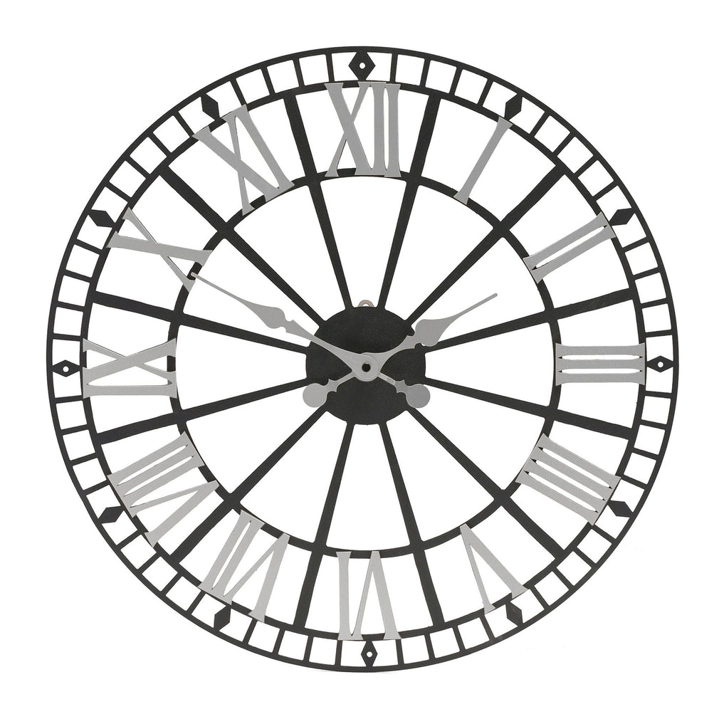 Monochrome Skeleton Wall Clock