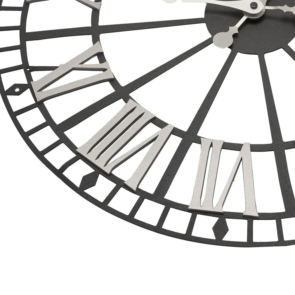 Monochrome Skeleton Wall Clock