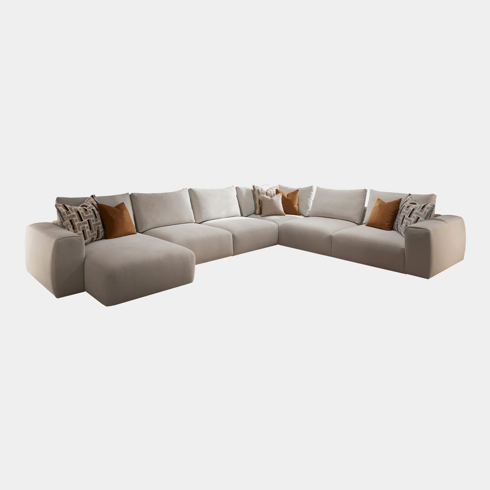 Extra Large Corner Group With LHF Chaise In Fabric Grade D