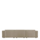 3 Seat Sofa With RHF Chaise In Fabric London 26A With Espresso Legs