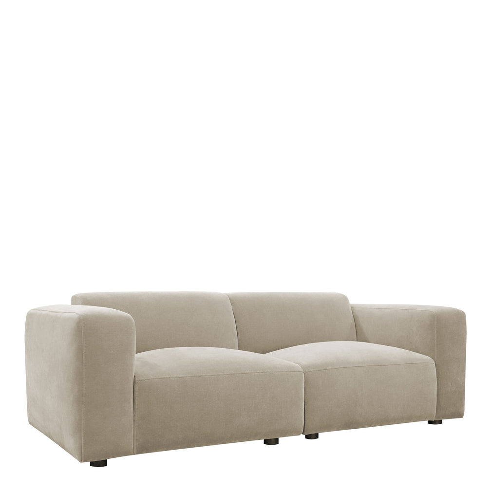 3 Seat Sofa In Fabric London 26A With Espresso Legs