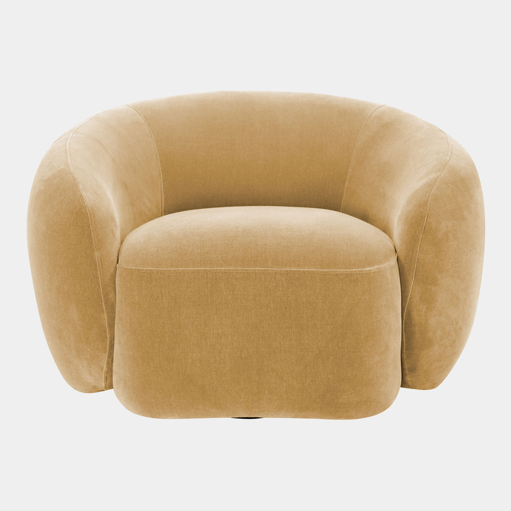 Swivel Tub Chair In Fabric London 28A