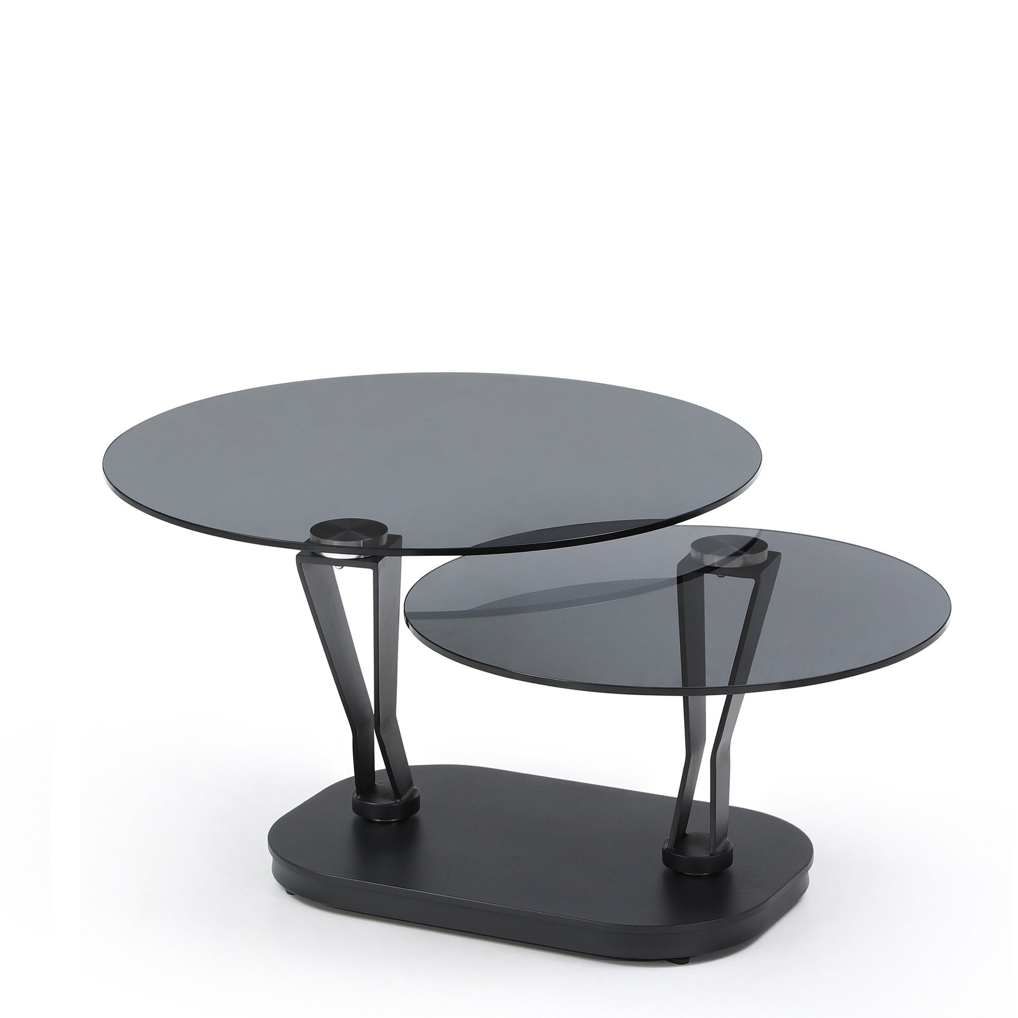 Plato - Swivel Coffee Table Smoked Glass