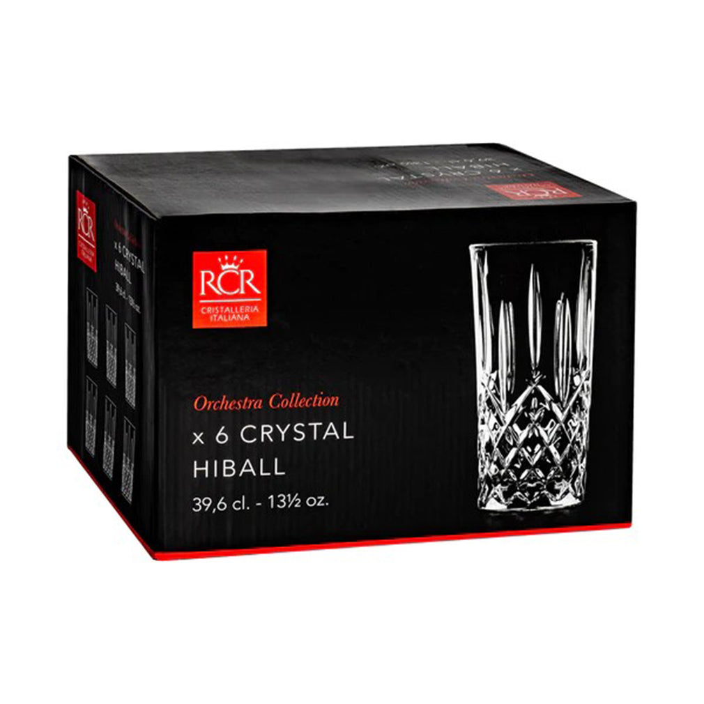 RCR Crystal Orchestra - Box of 6 HiBall Tumblers