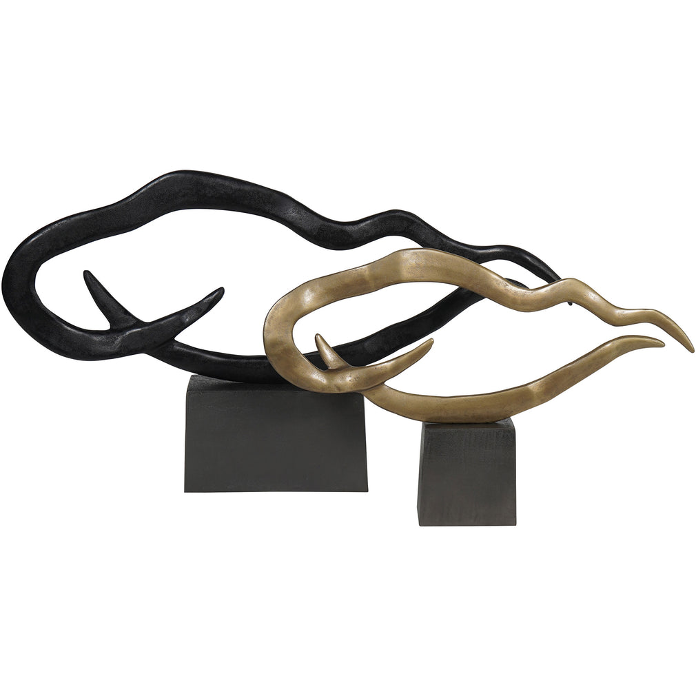 Isla - Small Brass Sculpture