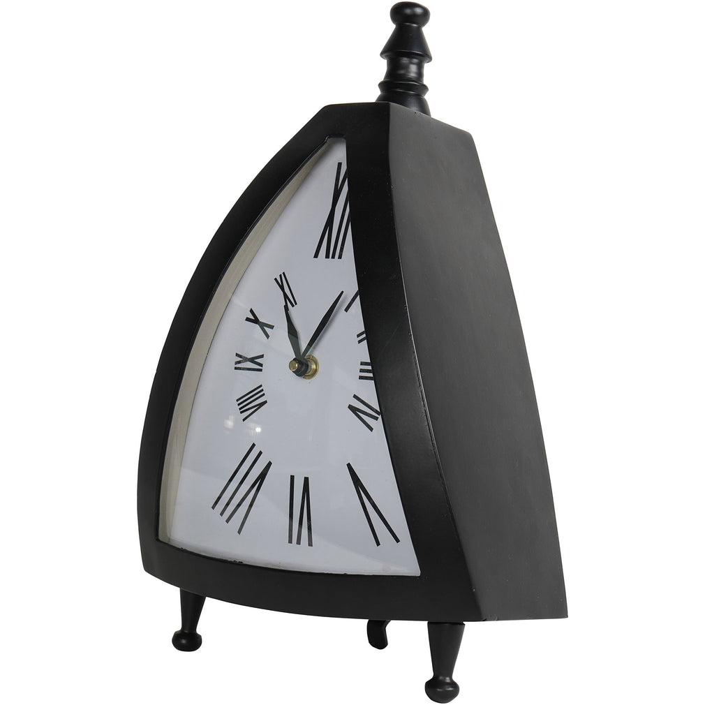 Pyramid - Black Mantel Clock