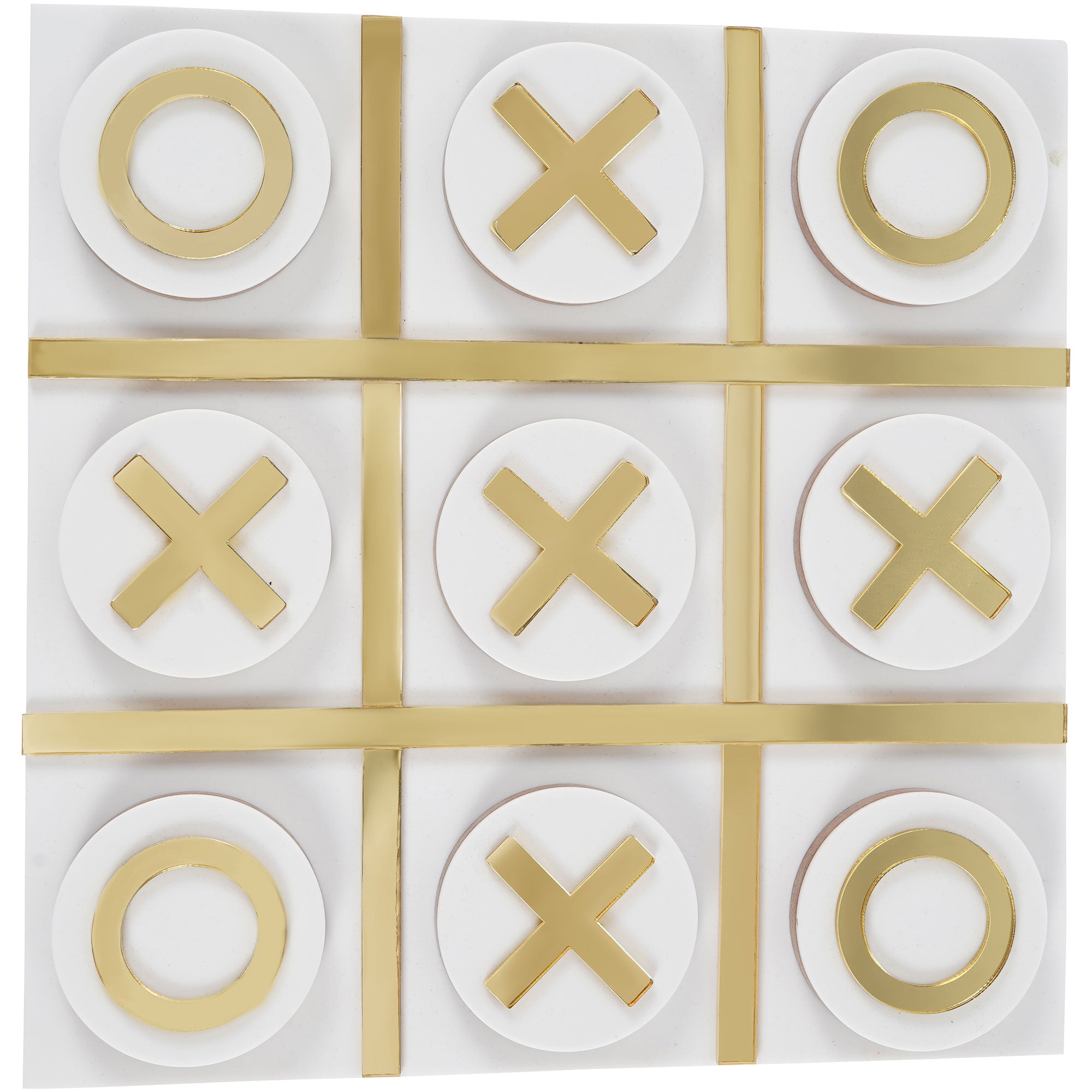 Rowena - White & Gold Noughts & Crosses