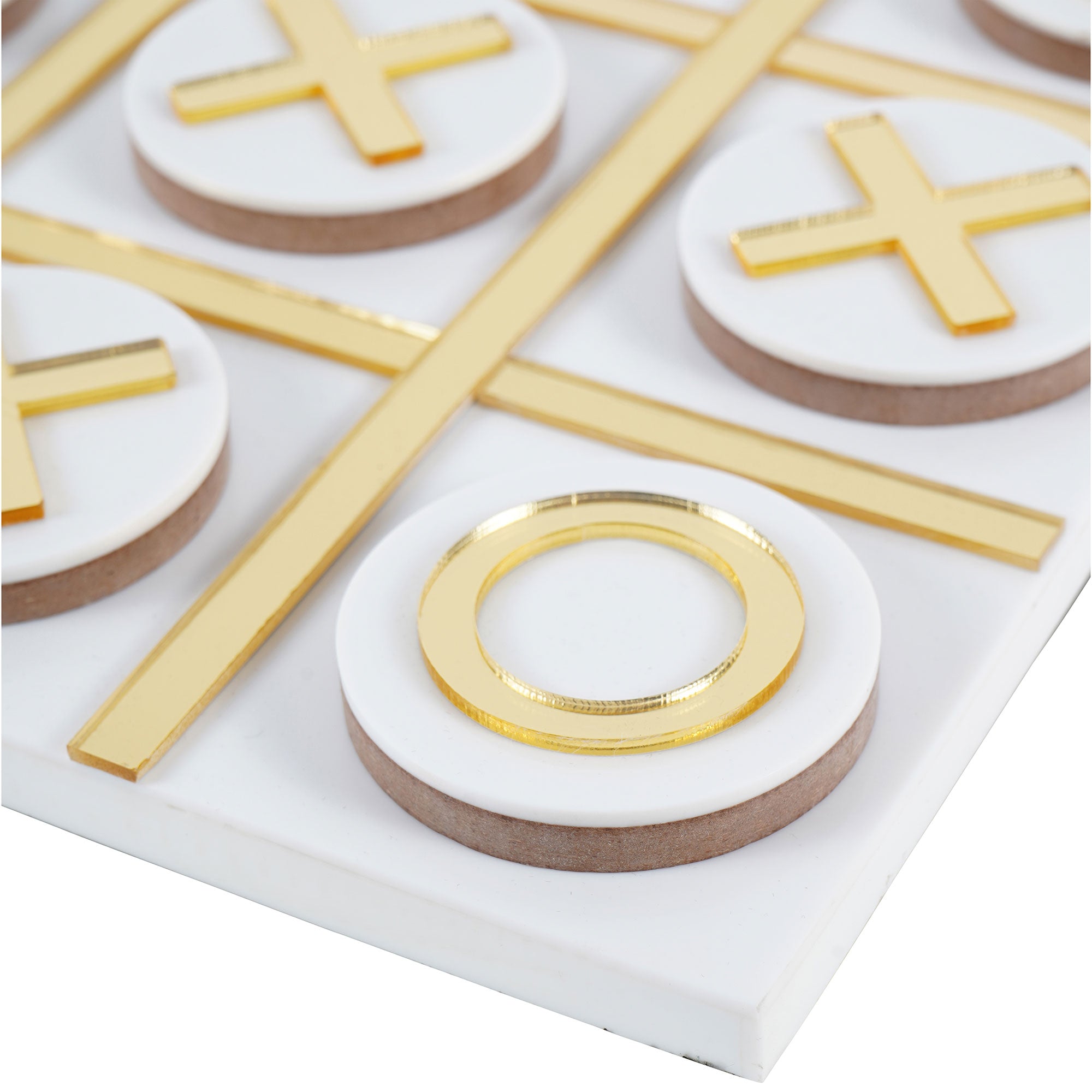 Rowena - White & Gold Noughts & Crosses