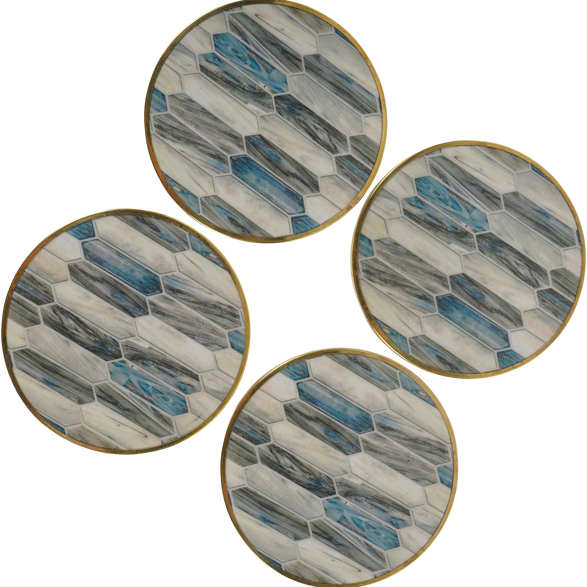 Juliette - Set of 4 Mosaic Coasters