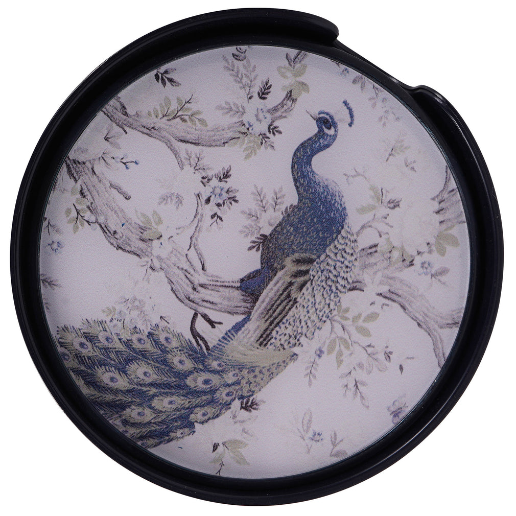 Laura Ashley Belvedere - Set of 4 Peacock Print Coasters