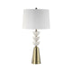 Leecie - White Marble Table Lamp