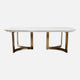 Harmony - Coffee Table With White Marble Top