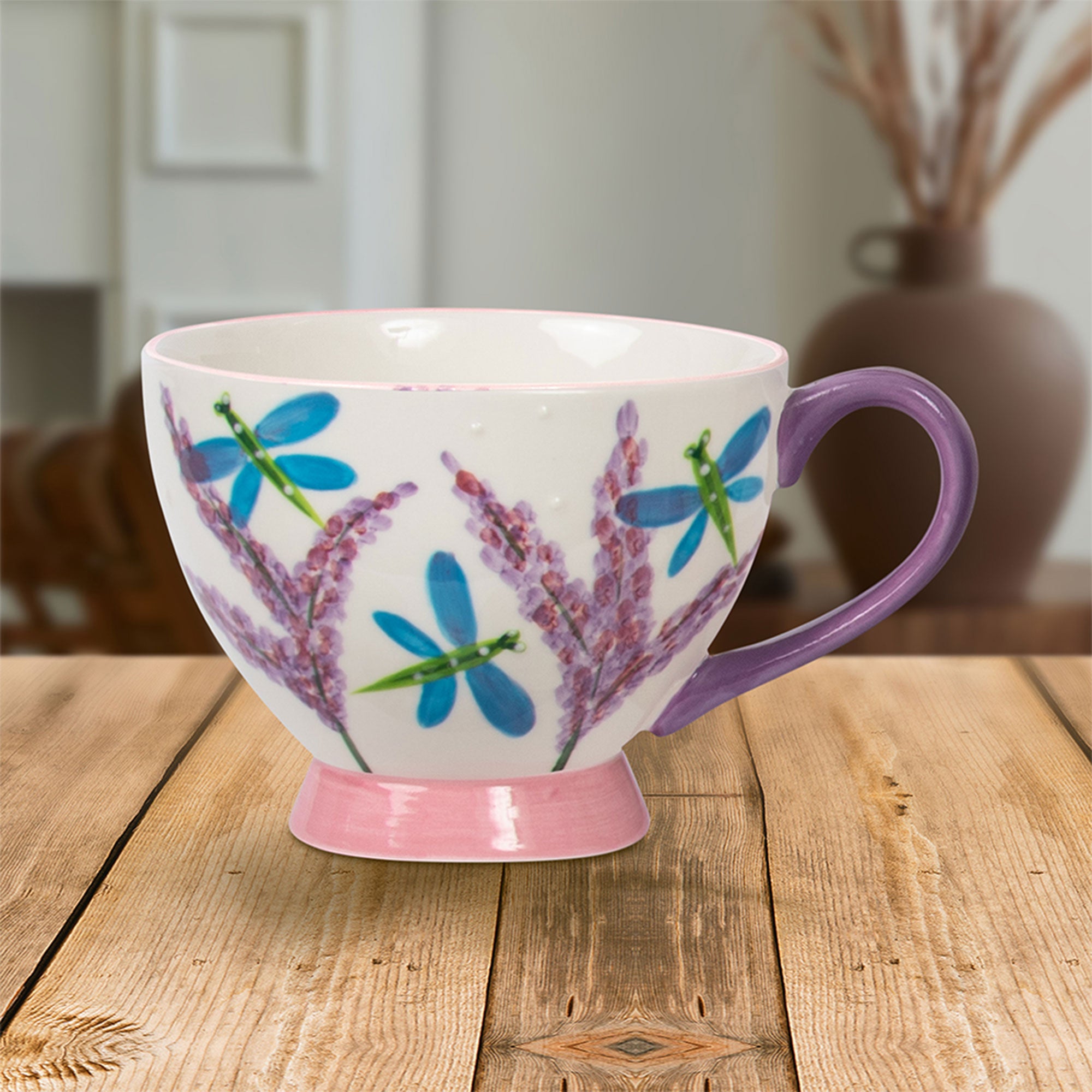 Bloom - Delphinium Footed Mug