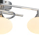 Ayla - Polished Chrome Opal 3 Light Ceiling Light