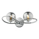 Santorini - Polished Chrome & Smoked Glass Wall Light