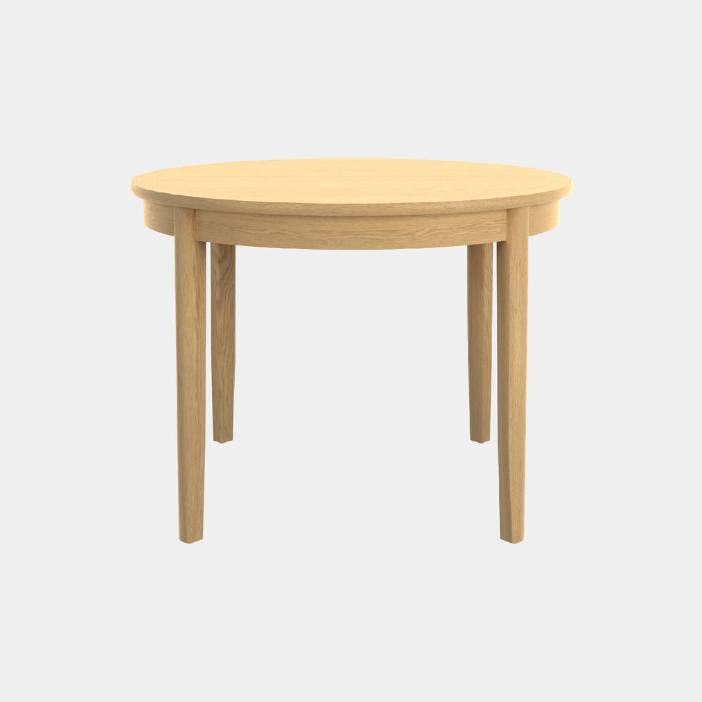 Contour - Round Extending Dining Table With Crown Top