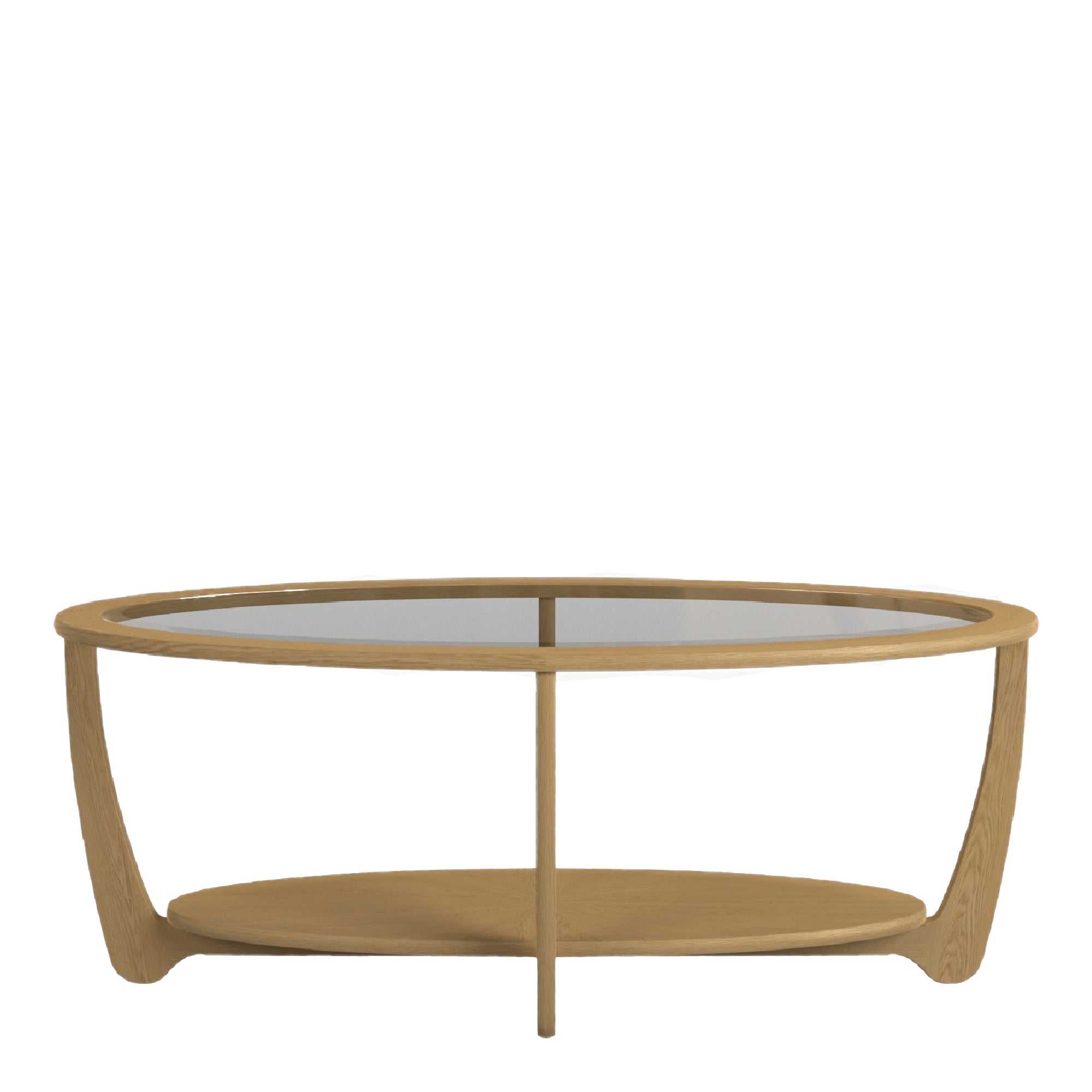 Oval Coffee Table With Glass Top