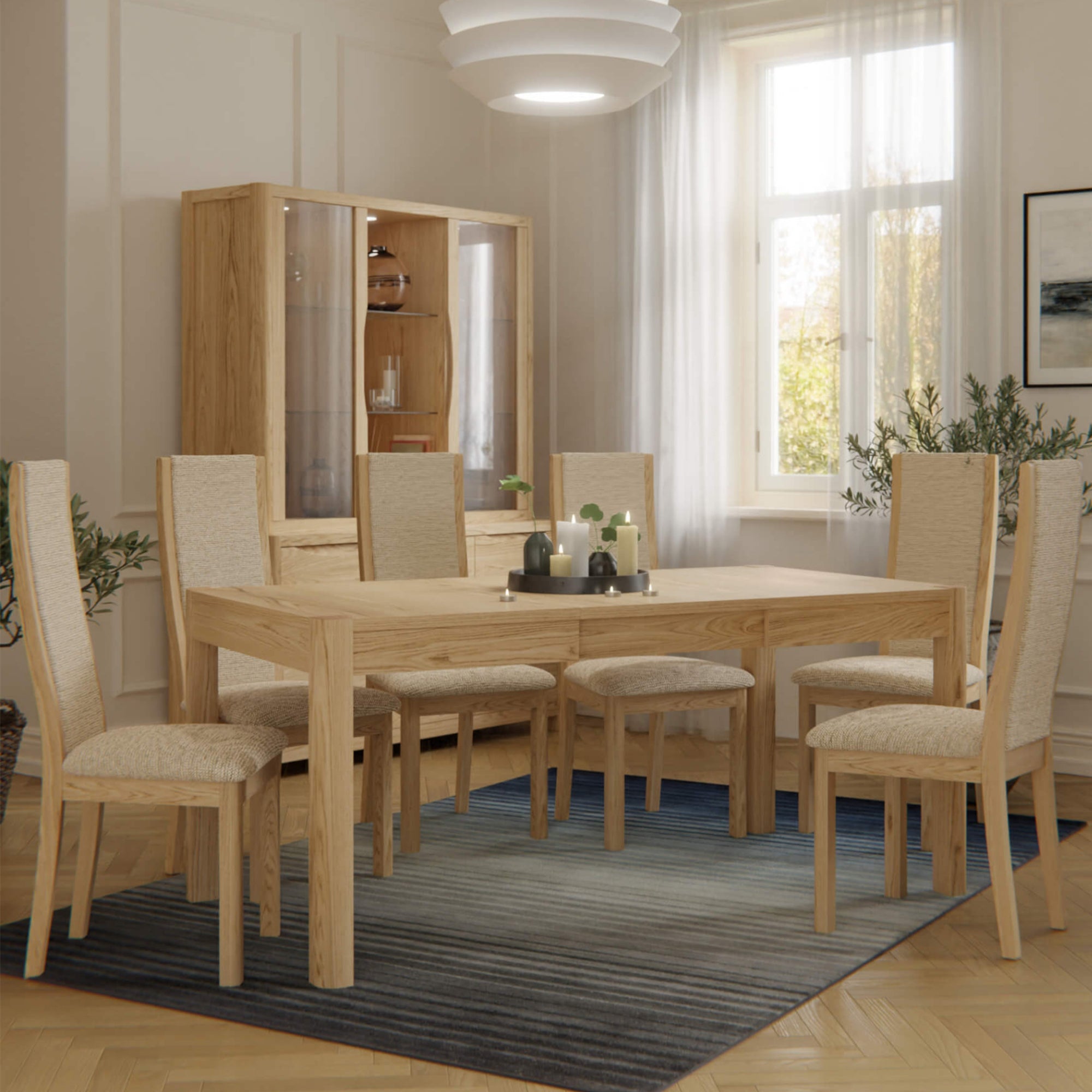 Oval Extending Dining Table (160-210cm)