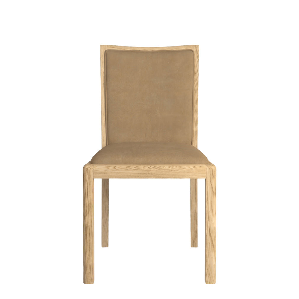 Arden - Low Back Dining Chair In Taupe PU