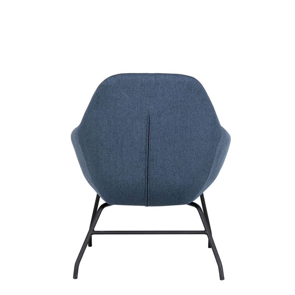 Accent Chair In Fabric Navy (Assmebly Required)