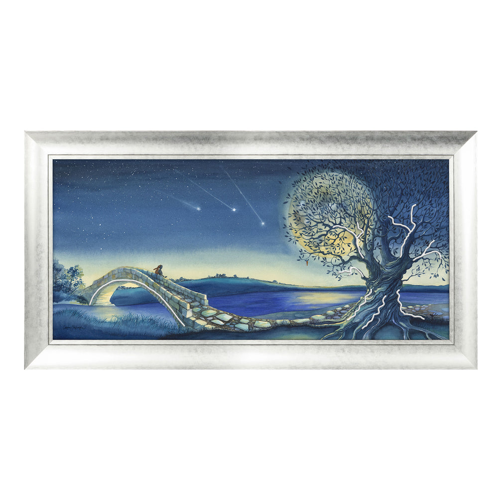 Over The Moon -  Framed Print By Catherine J Stephenson