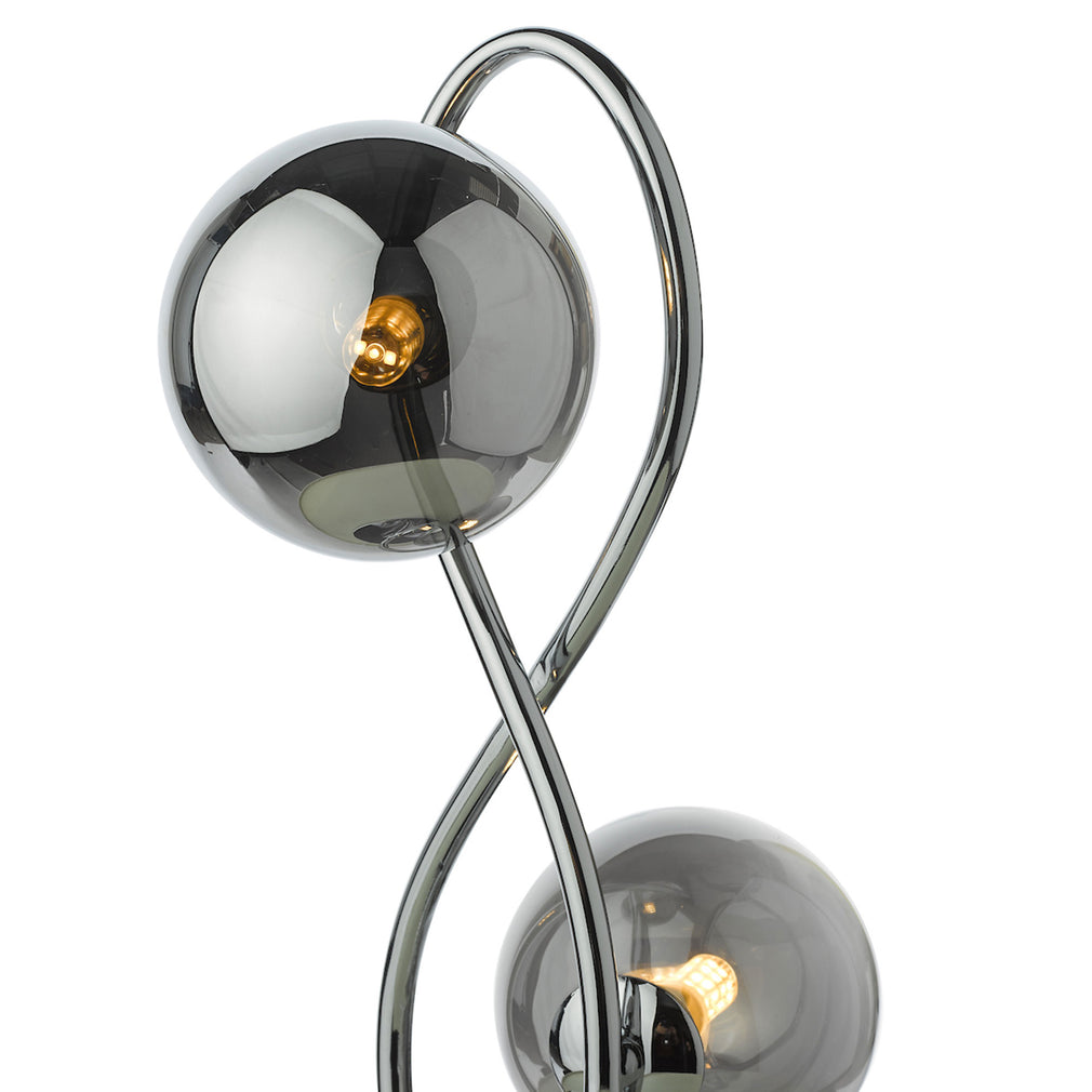 Santorini - Polished Chrome 2 Light Table Lamp