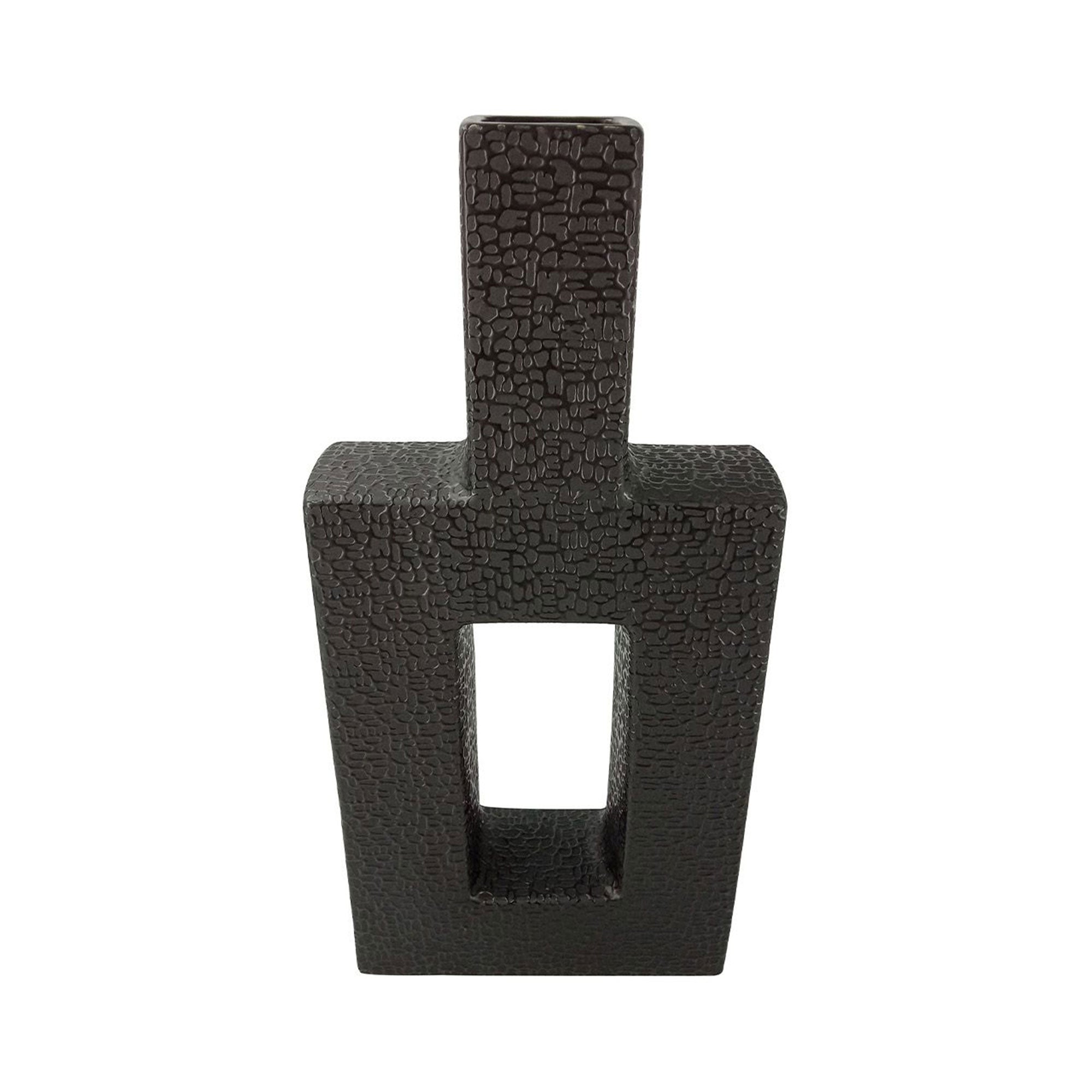 Melanite - Textured Key Vase