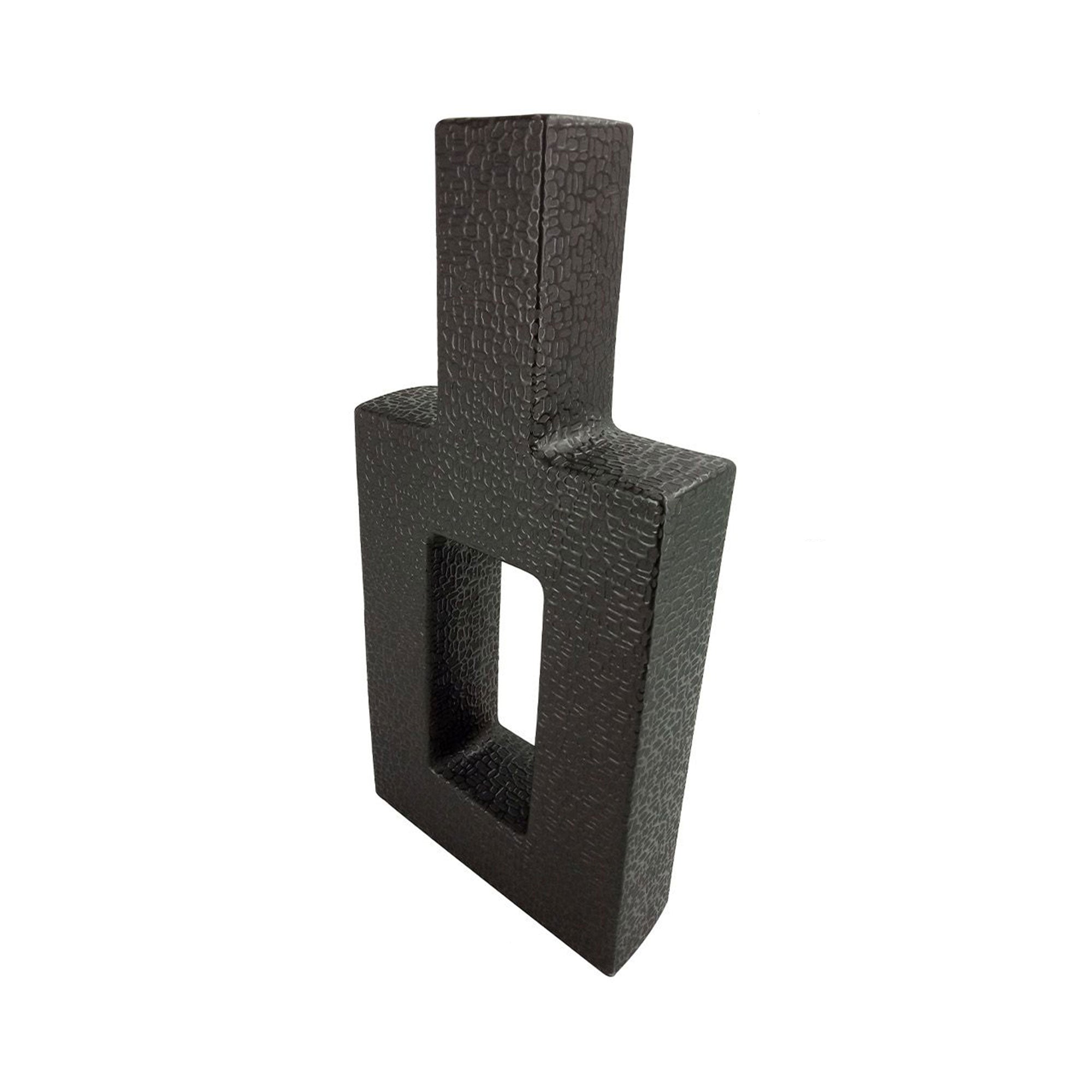 Melanite - Textured Key Vase