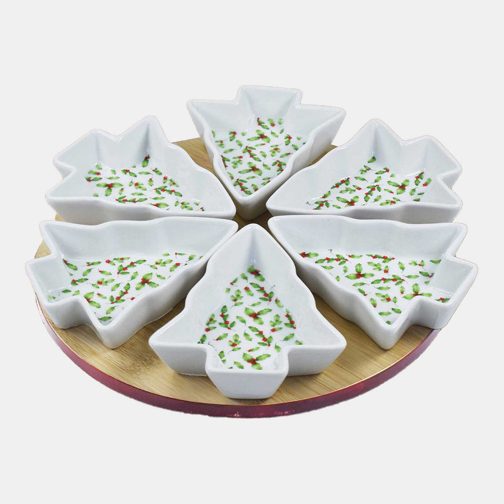 Festive Round Tree Trays