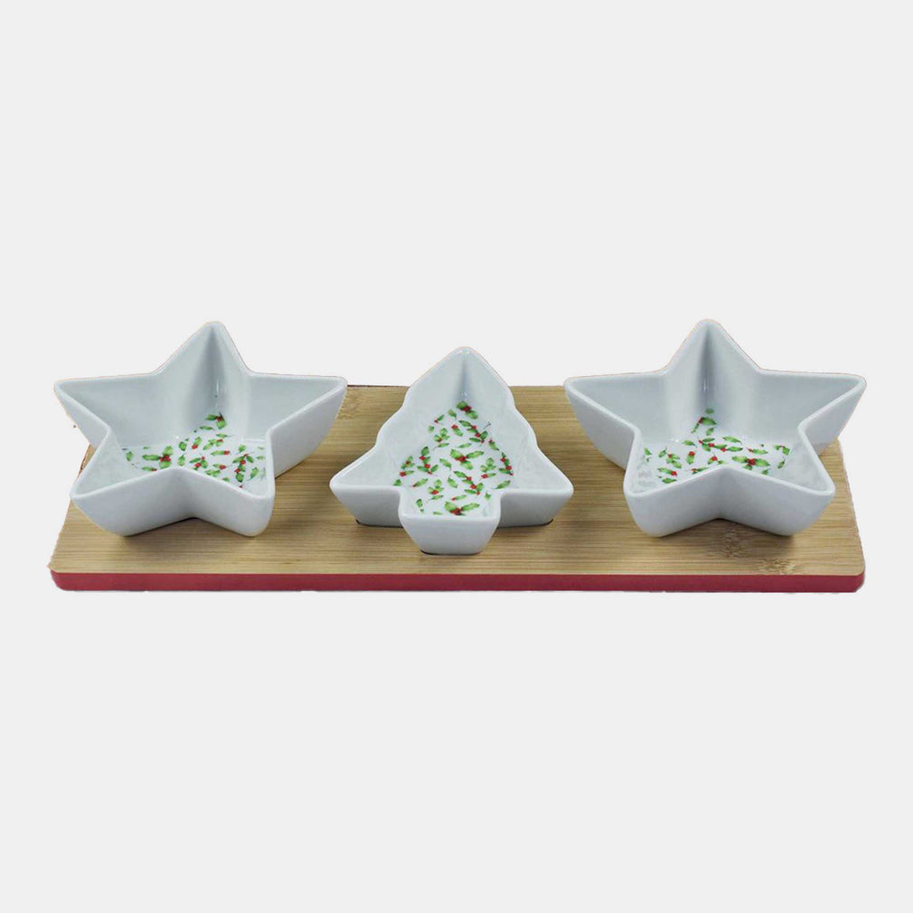 Festive Star & Tree Trays