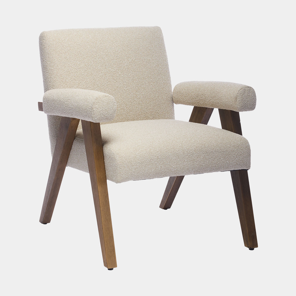 Kate - Accent Chair In Fabric Hessian