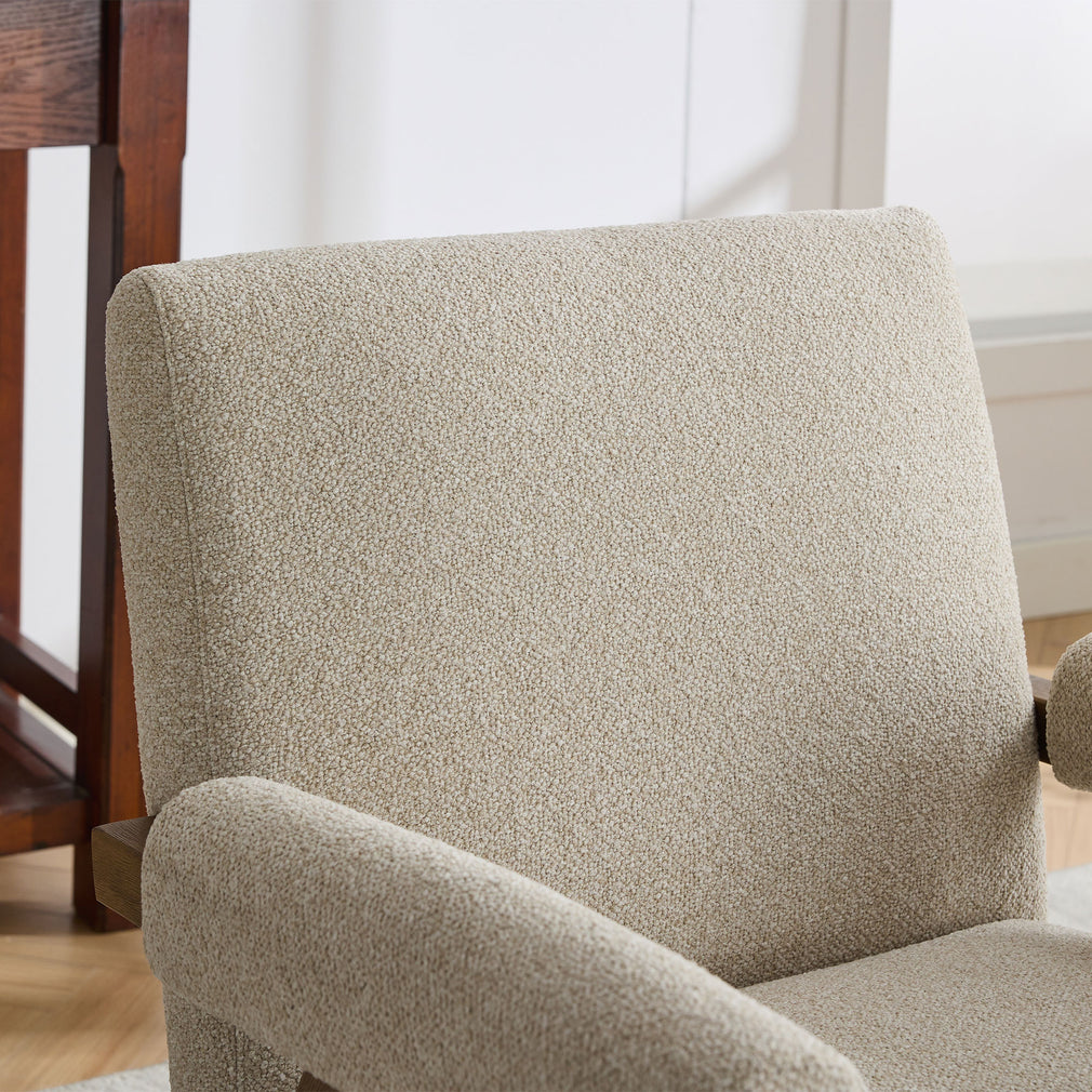 Kate - Accent Chair In Fabric Hessian