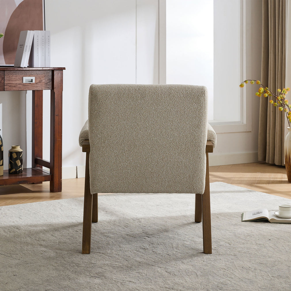 Kate - Accent Chair In Fabric Hessian