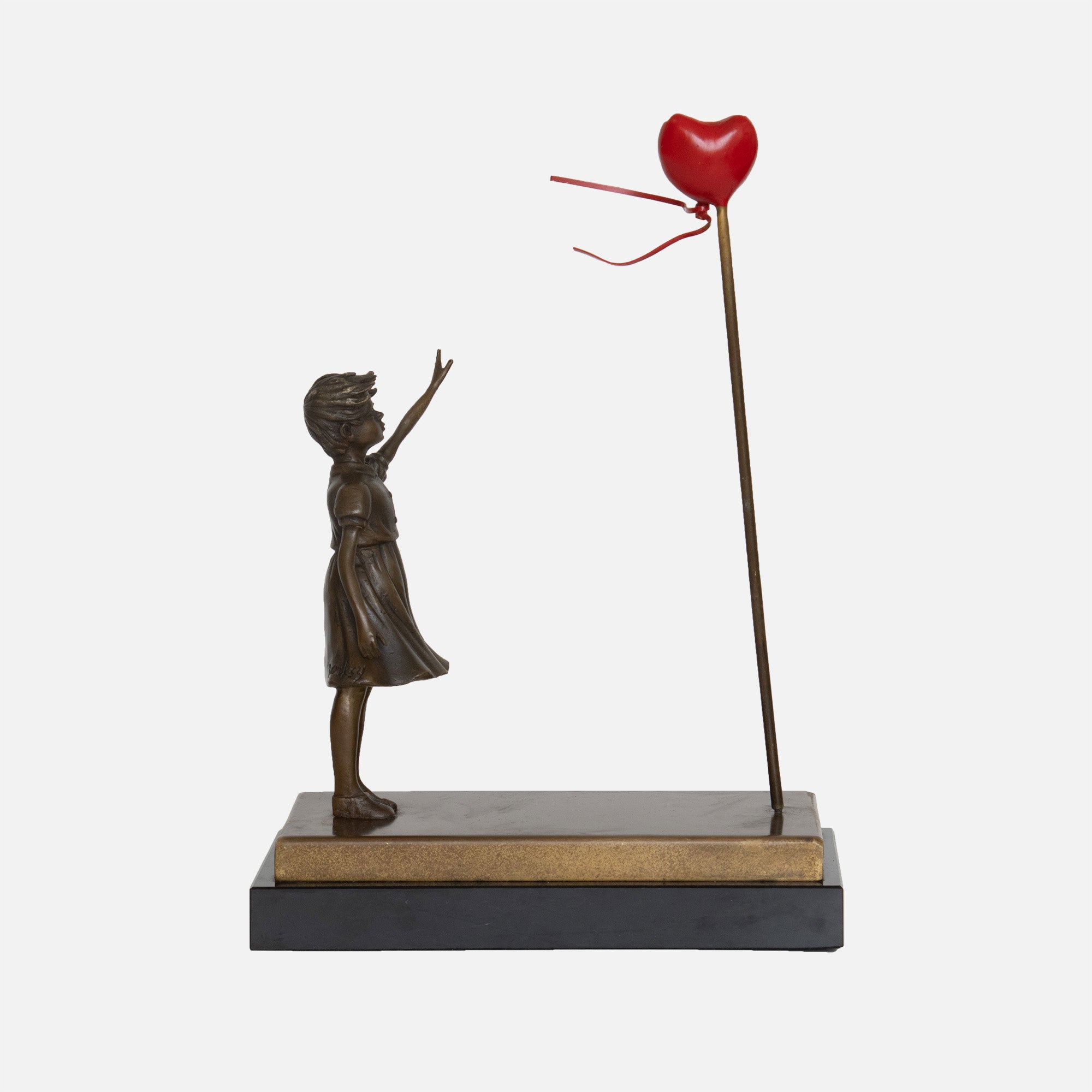 Girl With Heart - Sculpture