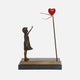 Girl With Heart - Sculpture